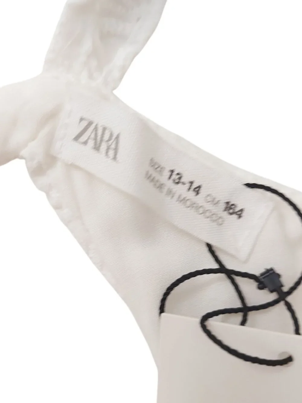 Zara Tiered Dress Girls 13/14 White Eyelet Embroidered Open Back Lined